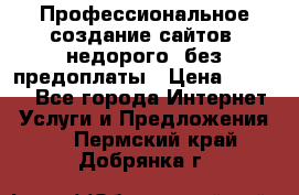 Профессиональное создание сайтов, недорого, без предоплаты › Цена ­ 5 000 - Все города Интернет » Услуги и Предложения   . Пермский край,Добрянка г.